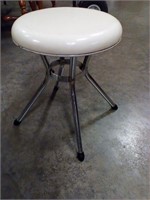 Vintage chrome stool
