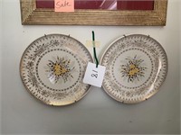 ANTIQUE PLATES 22k gold