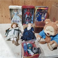 Barbies, Porcelain Dolls, Musical Bears