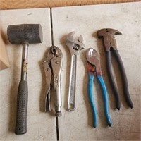Vice Grips, Pliers, Rubber Hammer