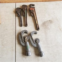 Ridgid Pipe Cutters, Pipe Wrenches