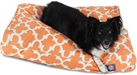 Majestic Pet Orange Trellis Dog Bed | Large