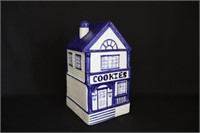 Blue and White Cookie Jar