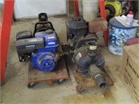 (3) Gas Engine 2” Poly Pumps