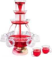 Nostalgia 3-Tier Party Fountain | Clear