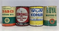 EN-AR-CO, Kendall, Kohler and royal oil cans,