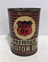 Vintage Phillips 66 Premium Motor Oil Can