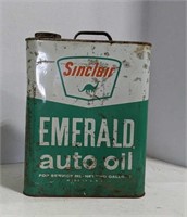 Vintage Sinclair two gallon oil can