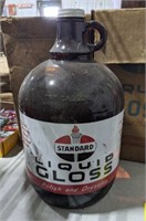 Vintage Standard 1 gallon glass bottle in