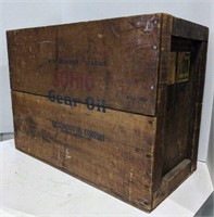 Large Standard Oil Company Soho Gear Oil Crate