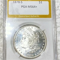 1878-S Morgan Silver Dollar PGA - MS64+