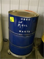 USED WASTE OIL WITH BARREL DOLLY