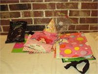 Gift Bags and Party Hat Lot