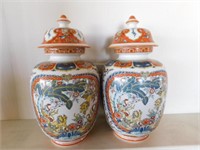 Asian Style Covered Jars