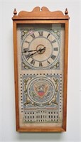 Hand-stitched clock