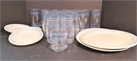 Corelle everyday glass and plate set