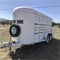 1967 McQue SK Single Wide Horse Trailer