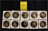 10 Jefferson nickels 1946 1947 1948