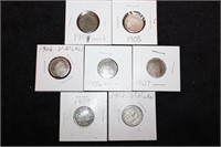 7 V nickels damaged