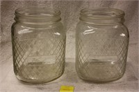 2 Nash's coffee jars- no lids