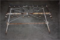 2 cast iron bed ends