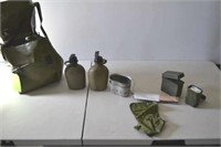 First Aid Kit, 2 Canteens, Military Field Kit