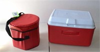 Rubbermaid Cooler, Insulated Beverage Bucket
