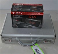 Brief Case & Timex Digital Radio
