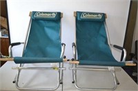 2 Coleman Beach Chairs
