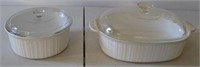 2 Corningware  casseroles w/lids