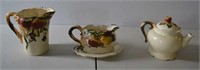 Teapot, Pitcher, Gravey Boat, BICO China Stoneware