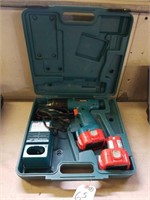 MAKITA CORDLESS DRILL W/ CASE, CHARGER, 2 BATTERY