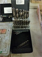 3 SETS OF DRILL BITS IN METAL CASES