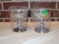 2 New Silverplated Goblets