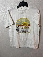 Vintage 1986 V-Days Motorcycle Rally Shirt
