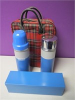 Picnic Carrier w/ 2 Thermoses & Food Container