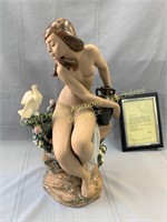 Lladro Nude with Dove limited edition figurine
