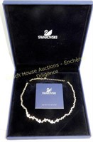 Swarovski crystal necklace in orignal box, 17"