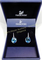 Swarovski crystal earrings, boucles d'oreilles en