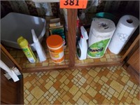 CONTENTS UNDER SINK- CLEANING SUPPLIES