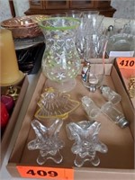 MISC. GLASS PCS. SALT PEPPERS- OTHER ITEMS