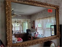 GOLD ORNATE TRIMMED WALL MIRROR