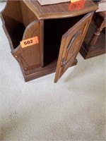 MATCHING 1 DOOR END TABLE W/ SIDE STORAGE