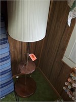 FLOOR LAMP W/ WOOD SHELF