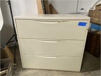 Metal Three Drawer Filling Cabinet Chest Office