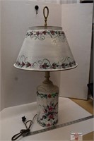 Electric Lamp with Metal Shade 32" High