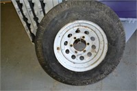 Trailer Tire (700-15LTD) 6 Bolt  Rim