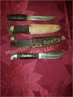 Two hunting knives