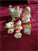 Box Lot of Nine Decorative Figurines