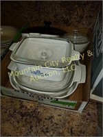 Box Lot of Five Bowls - Some Corning Ware